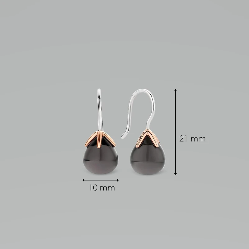 Ti Sento Iconic Grey Blue Earrings