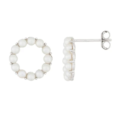 Sterling Silver 2-2.5mm Freshwater Pearl Earrings