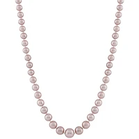 14K Yellow Gold 4-8mm Pink Freshwater Pearl 18" Necklace