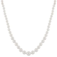 14K Yellow Gold 4-8mm White Freshwater Pearl 18" Necklace
