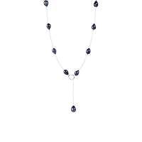 Sterling Silver 7.5-8mm Freshwater Pearls 18" Necklace