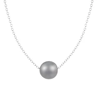 Sterling Silver 10mm Freshwater Pearl 17" Necklace