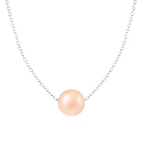 Sterling Silver 10mm Freshwater Pearl 17" Necklace
