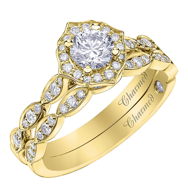 Charmed by Richard Calder 14K Yellow Gold 0.75CTW Round Diamond Ring