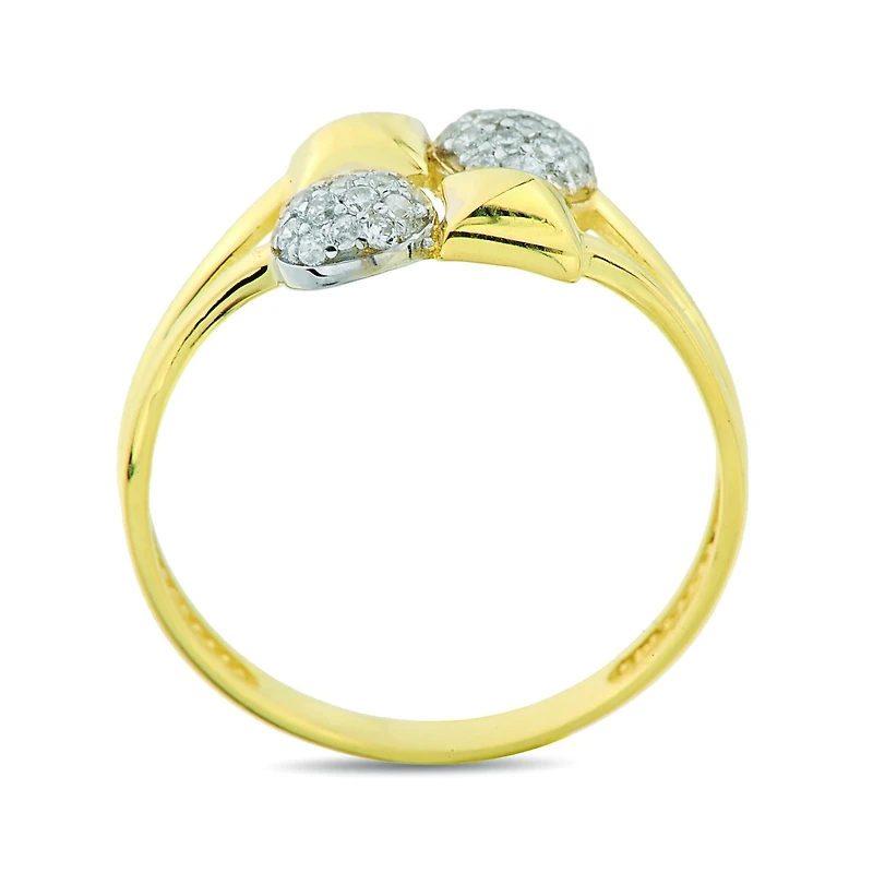 10K Yellow Gold Cubic Zirconia Ring