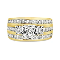 10K Yellow Gold 2.00CTW Diamond Fashion Band