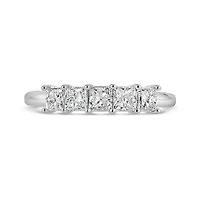 10K White Gold Princess Cut Diamond Band 1.00CTW I2/HI