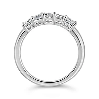 10K White Gold Princess Cut Diamond Band 1.00CTW I2/HI