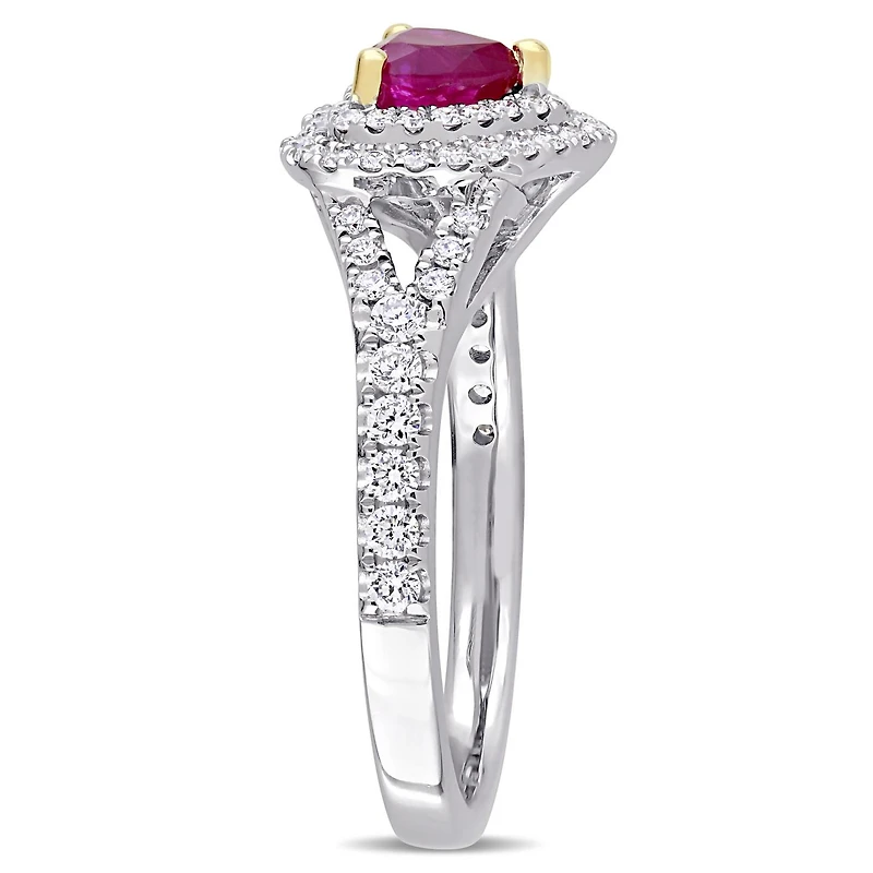 Julianna B 14K White Gold Ruby & Diamond Ring