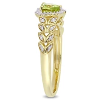 Julianna B 10K Yellow Gold Peridot & Diamond Ring