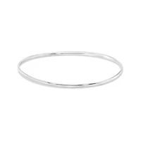 10K White Gold 65mm High Polished Bangle