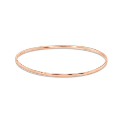 10K Rose Gold 65mm High Polished Bangle