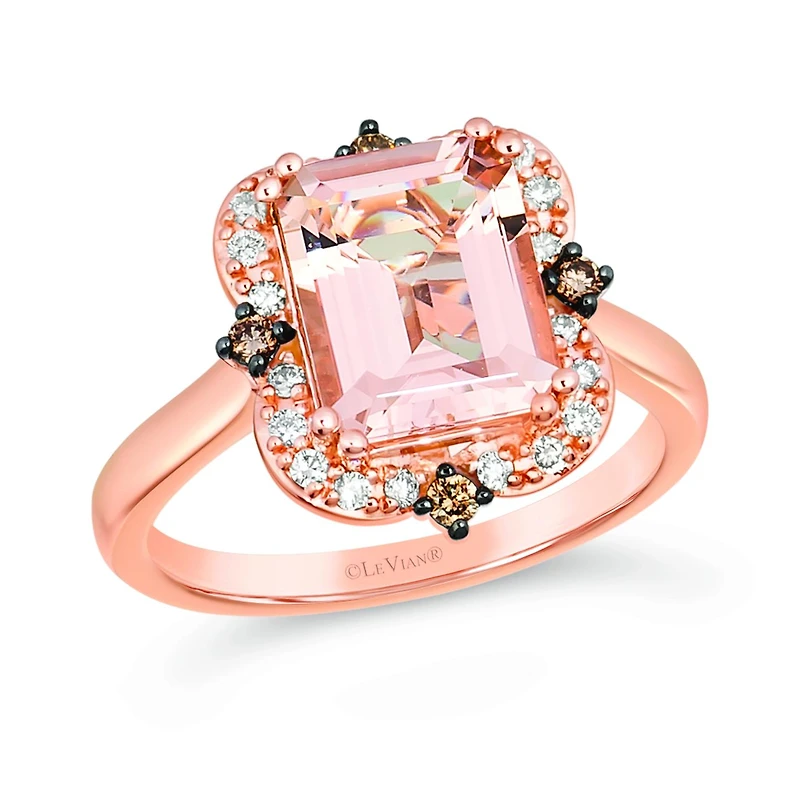 Le Vian 14K Rose Gold Morganite And Diamond Ring