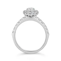 Glacier Fire 14K White Gold 1.20CTW Pear Shape Bridal Ring