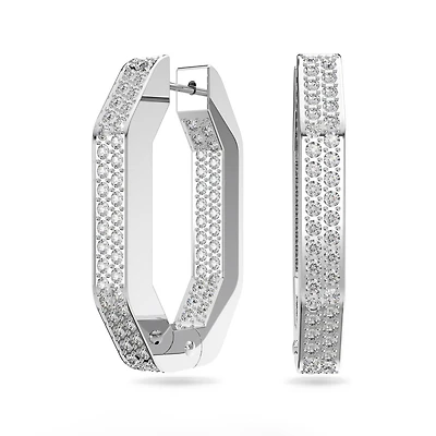 Swarovski Dextera Octagon Hoop Earrings