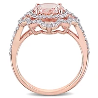 Julianna B 14K Rose Gold Morganite & Diamond Ring