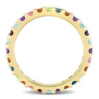 Julianna B 10K Yellow Gold Multi Gemstone Eternity Ring