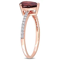 Julianna B 14K Rose Gold Garnet & Diamond Fashion Ring