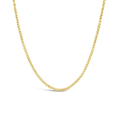 10K Yellow Gold 20" 1.35mm Round Box Chain