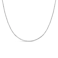 10K White Gold 20" 0.9mm Box Chain