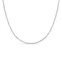 10K White Gold 18" 0.9mm Box Chain