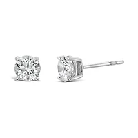 10K White Gold Lab Grown Diamond Studs 1.20CTW SI2/HI