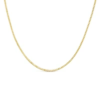 14K Yellow Gold 18" 0.8mm Box Link Chain