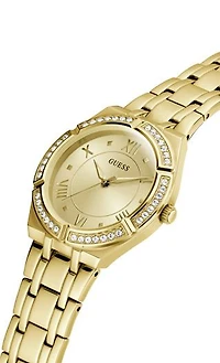 Guess Women's Gold-Tone Crystal Watch
