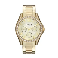 Fossil Women's Riley Gold-Tone Watch