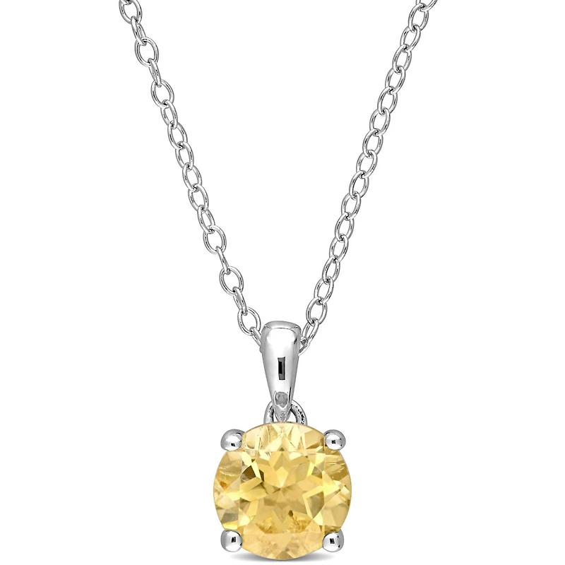 Julianna B Sterling Silver Citrine Necklace