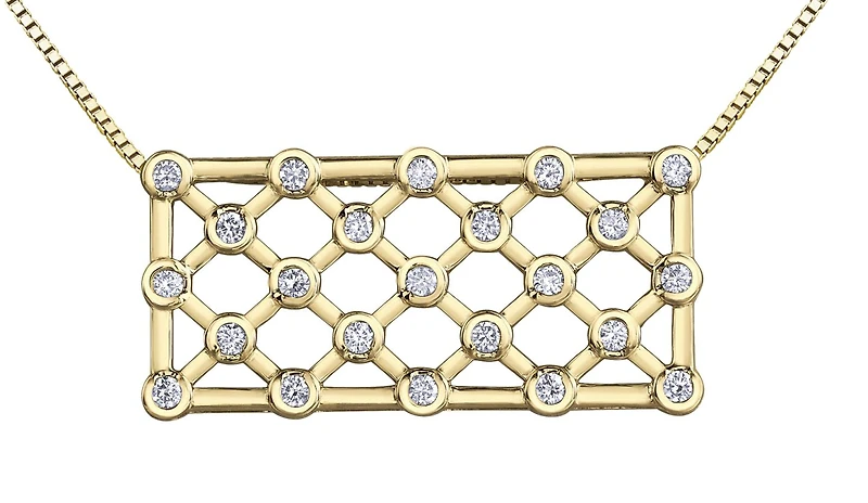 10K Yellow Gold 0.50CTW Diamond Pendant