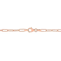 Julianna B Sterling Silver 18K Rose Gold Plated Morganite & White Topaz Necklace