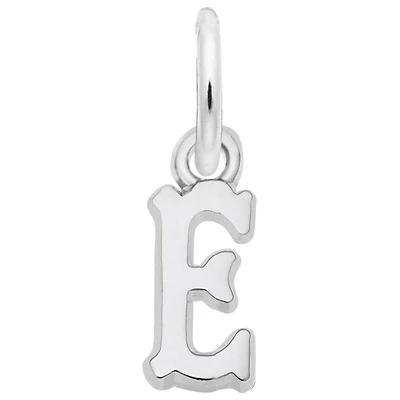 Sterling Silver Initial E Pendant