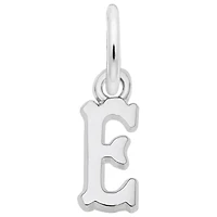 Sterling Silver Initial E Pendant