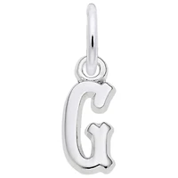 Sterling Silver Initial G Pendant