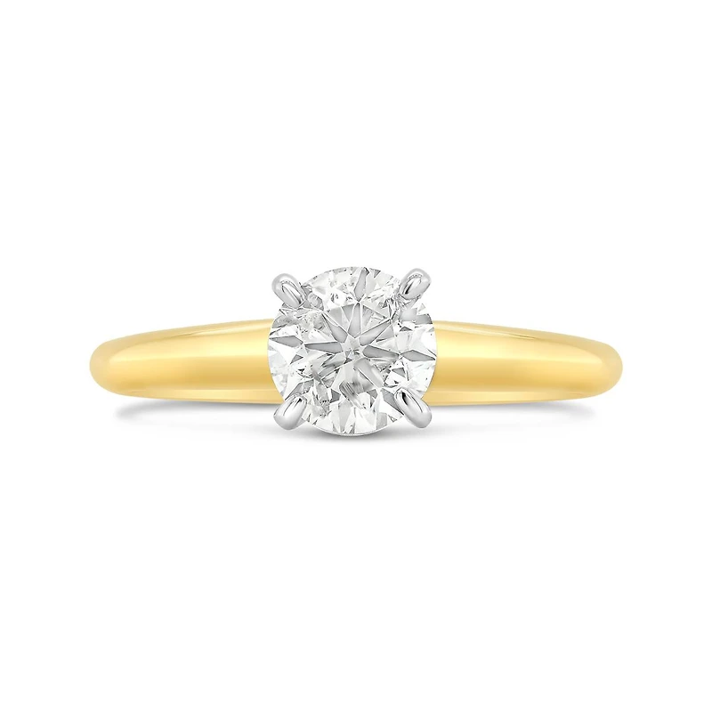 Glacier Fire 14K Yellow Gold 1.00CT Diamond Solitaire Ring