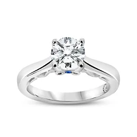 Charmed By Richard Calder 88 Facet White Gold 0.73CTW Bridal Ring
