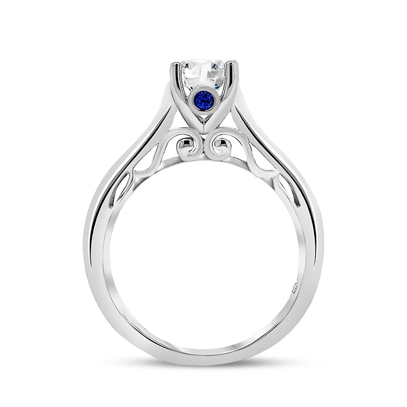 Charmed By Richard Calder 88 Facet White Gold 0.73CTW Bridal Ring