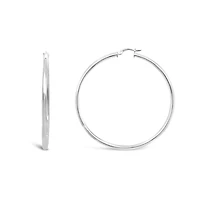Sterling Silver 60mm Hoop Earring