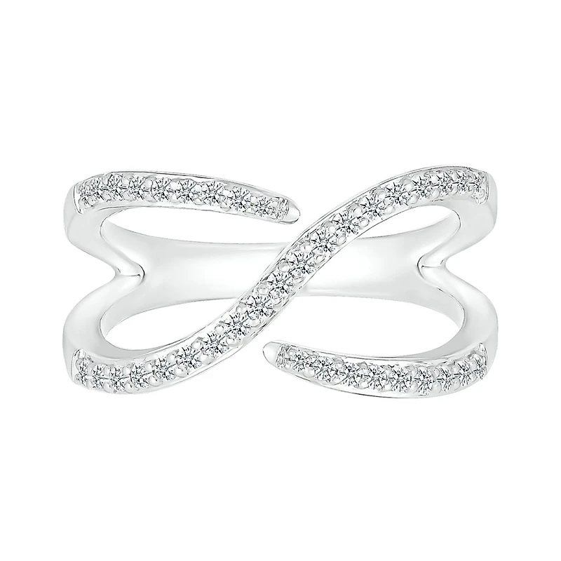 Sterling Silver 0.23CTW Diamond Fashion Ring