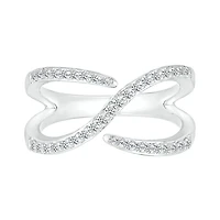 Sterling Silver 0.23CTW Diamond Fashion Ring