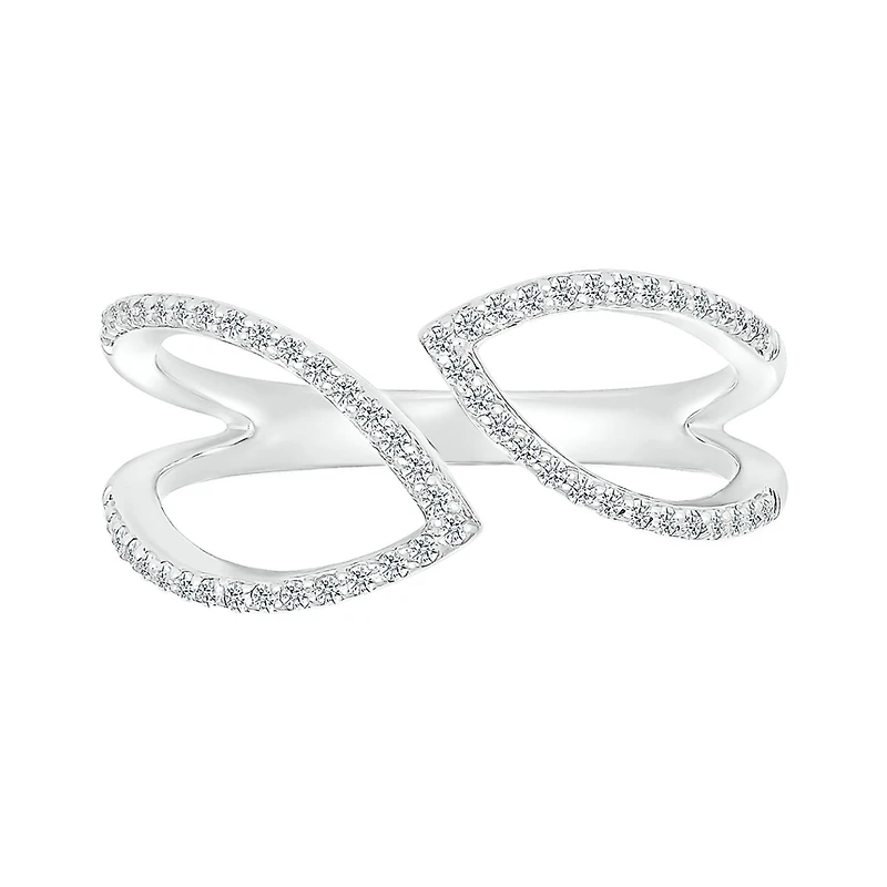 10K White Gold 0.23CTW Diamond Fashion Ring