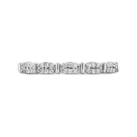 10K White Gold Diamond Stackable Ring