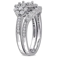 Julianna B Sterling Silver 0.50CTW Diamond Bridal Set