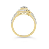 10K Yellow Gold 1.00CTW Diamond Fashion Ring