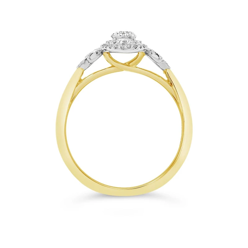 Glacier Fire 14K Yellow Gold Canadian 0.44CTW Diamond Engagement Ring