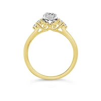 Glacier Fire 14K Yellow and White Gold 0.61CTW Canadian Diamond Bridal Ring