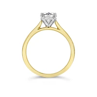 14K Yellow Gold Lab Grown 1.00CT Diamond Solitaire Ring