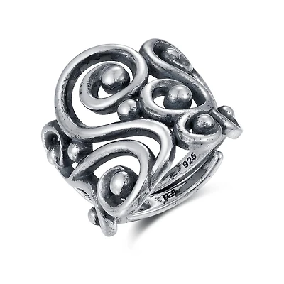 Sterling Silver Swirl Ring
