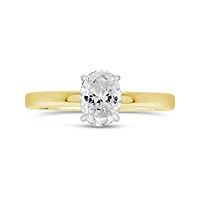 Charmed By Richard Calder 14K Yellow Gold 1.09CTW Oval Diamond Engagement Ring